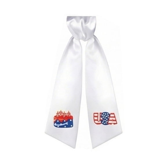 American Flag Print Wreath Sashes, 4th of july decorations, Heavy Duty Polyester Ribbon Streamers for Front Porch Columns, Mailbox Swags & Balcony Railings