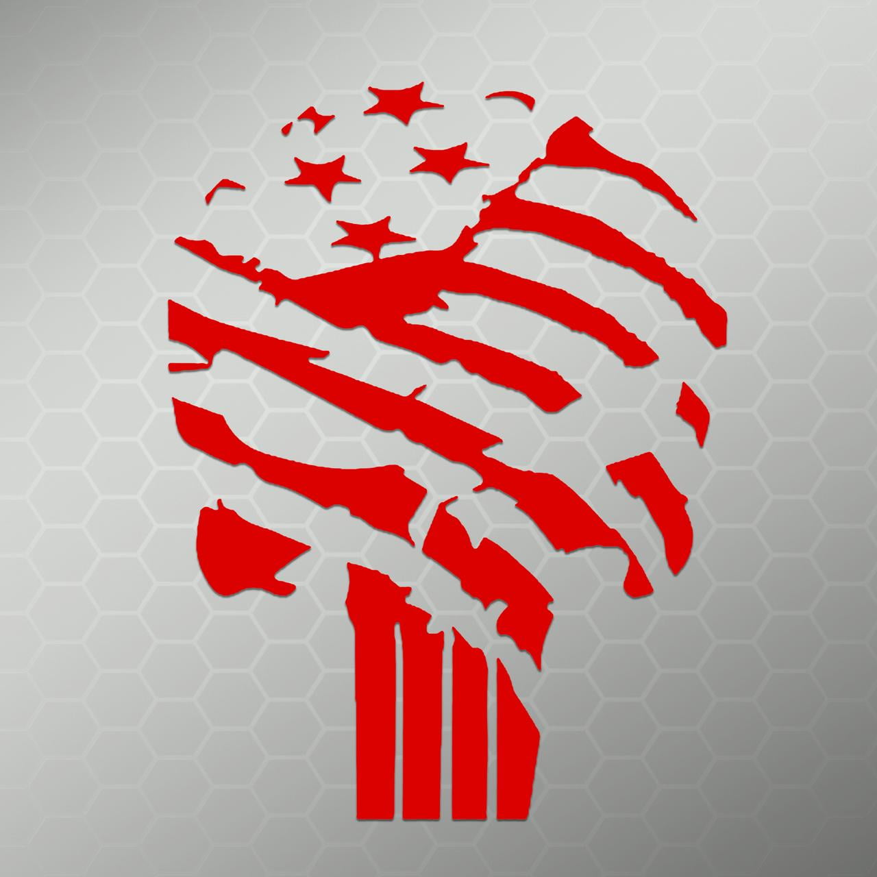 American Flag Punisher Vinyl Decal Sticker|Car Truck Van Wall Laptop ...