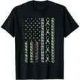 thumbnail image 1 of American Flag Puzzle Piece Ribbon Cool Autism Awareness Gift T-Shirt, 1 of 4