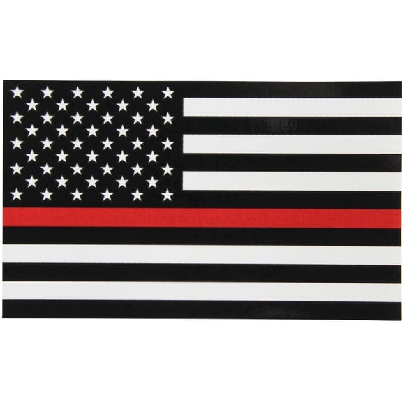 American Flag - Red Line Edible Cake Topper Image ABPID00009V2