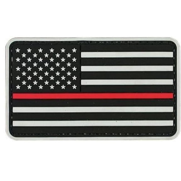 American Flag Red Line Patch