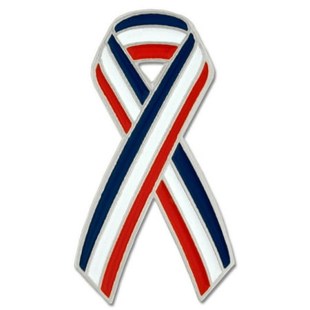 American Flag Red White Blue Awareness Ribbon Patriotic Lapel Pin