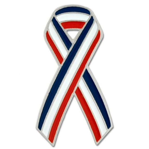 American Flag Red White Blue Awareness Ribbon Patriotic Lapel Pin