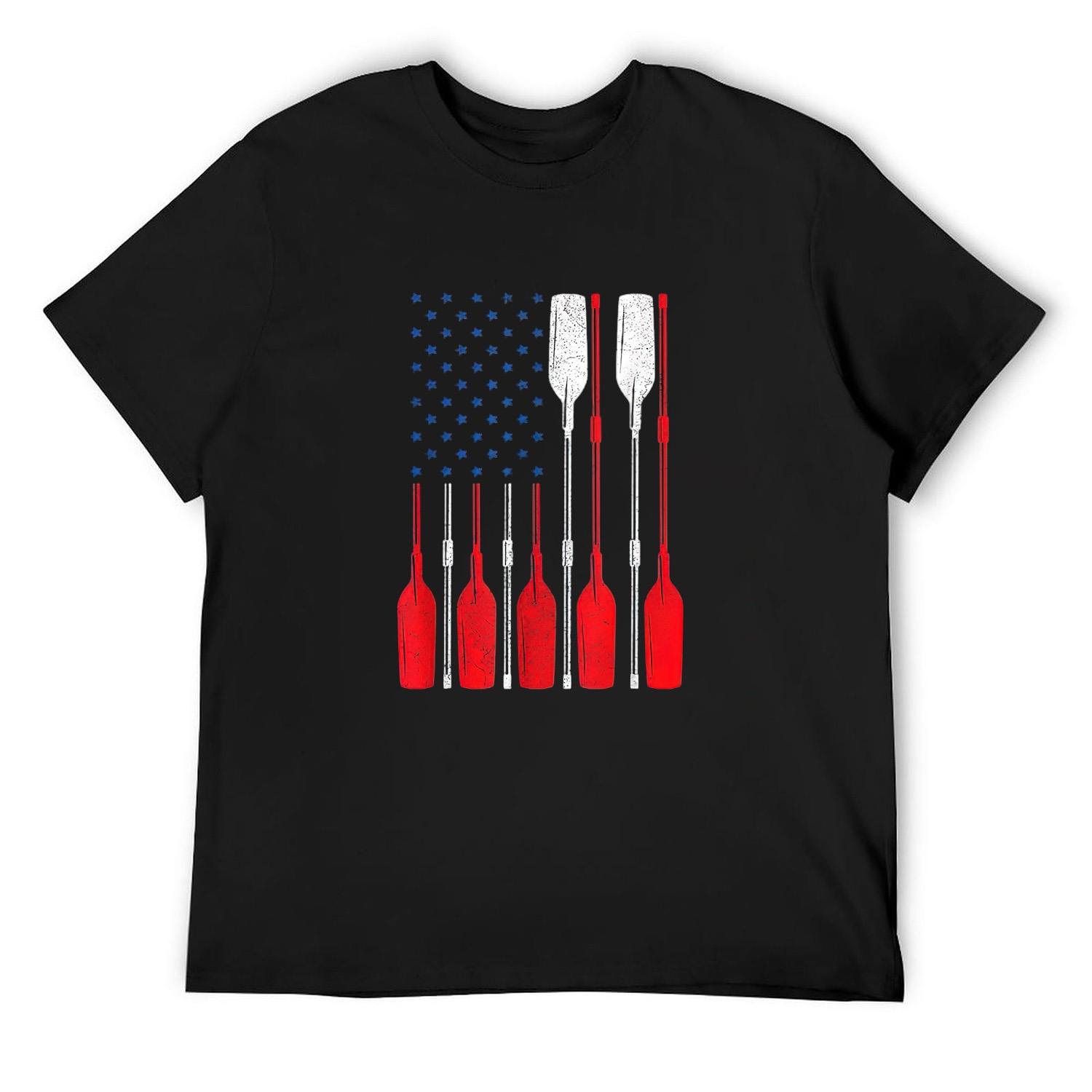 American Flag Rowing Oar Shirts, 4th Of July USA Boat Paddle TShirt