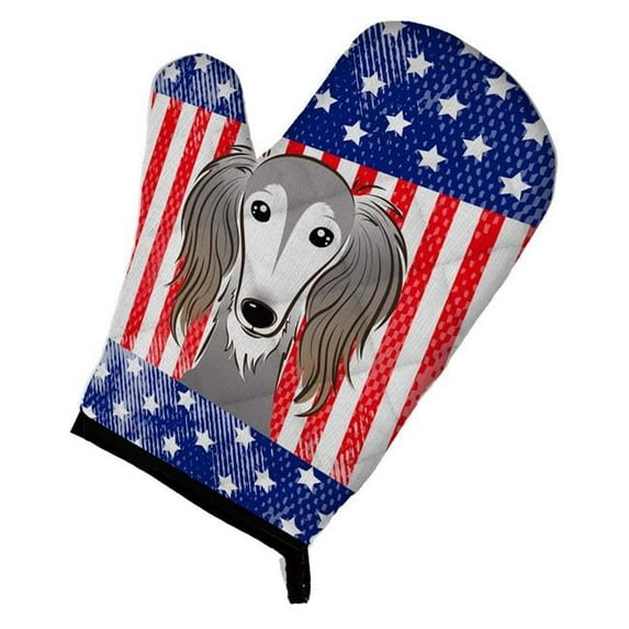 American Flag & Saluki Oven Mitt