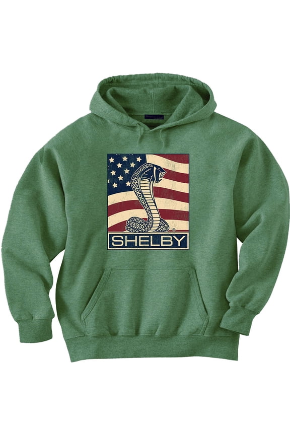 American Flag Shelby Cobra Ford Mustang Hoodie Sweatshirt Clothing Accessories Gifts Mens