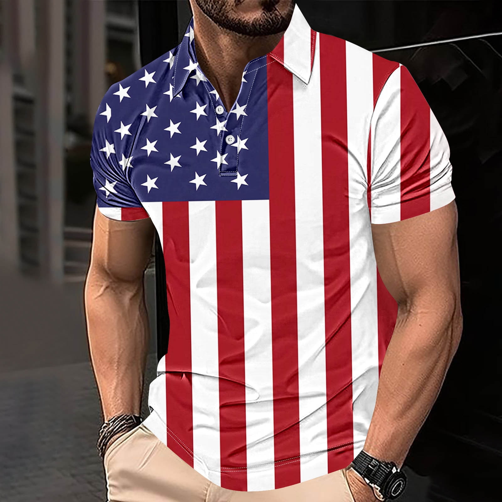 American Flag Shirt Men Independence Day Shirt Men Men Patriotic Shirts ...