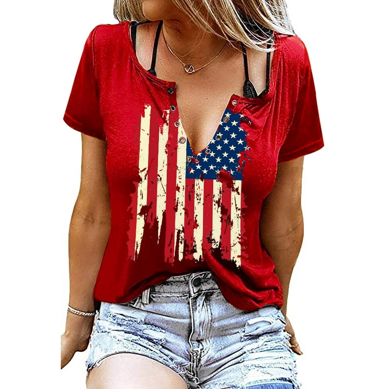 walmart women's 4th of july shirts