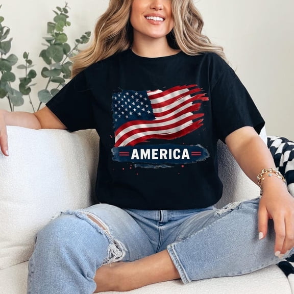 American Flag Shirt – Unisex Patriotic 4th of July USA Tee