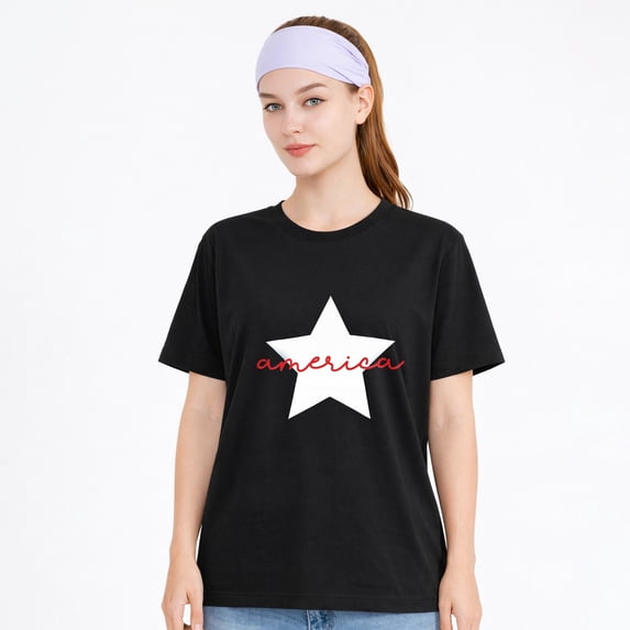 American Flag Shirt Women 4th of July Shirts USA Flag Graphic Patriotic ...