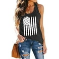thumbnail image 1 of American Flag Shirts Women 4th of July Sleeveless Tank Tops Patriotic Shirts USA Graphic Tees, 1 of 5
