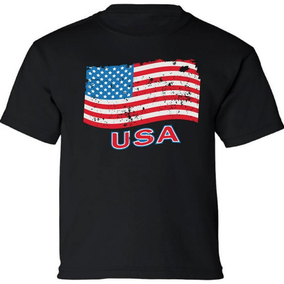 American Flag Shirts for Kids Boys Girls - Age 6 to 15 Years Old - 4th of July USA Graphic Tee