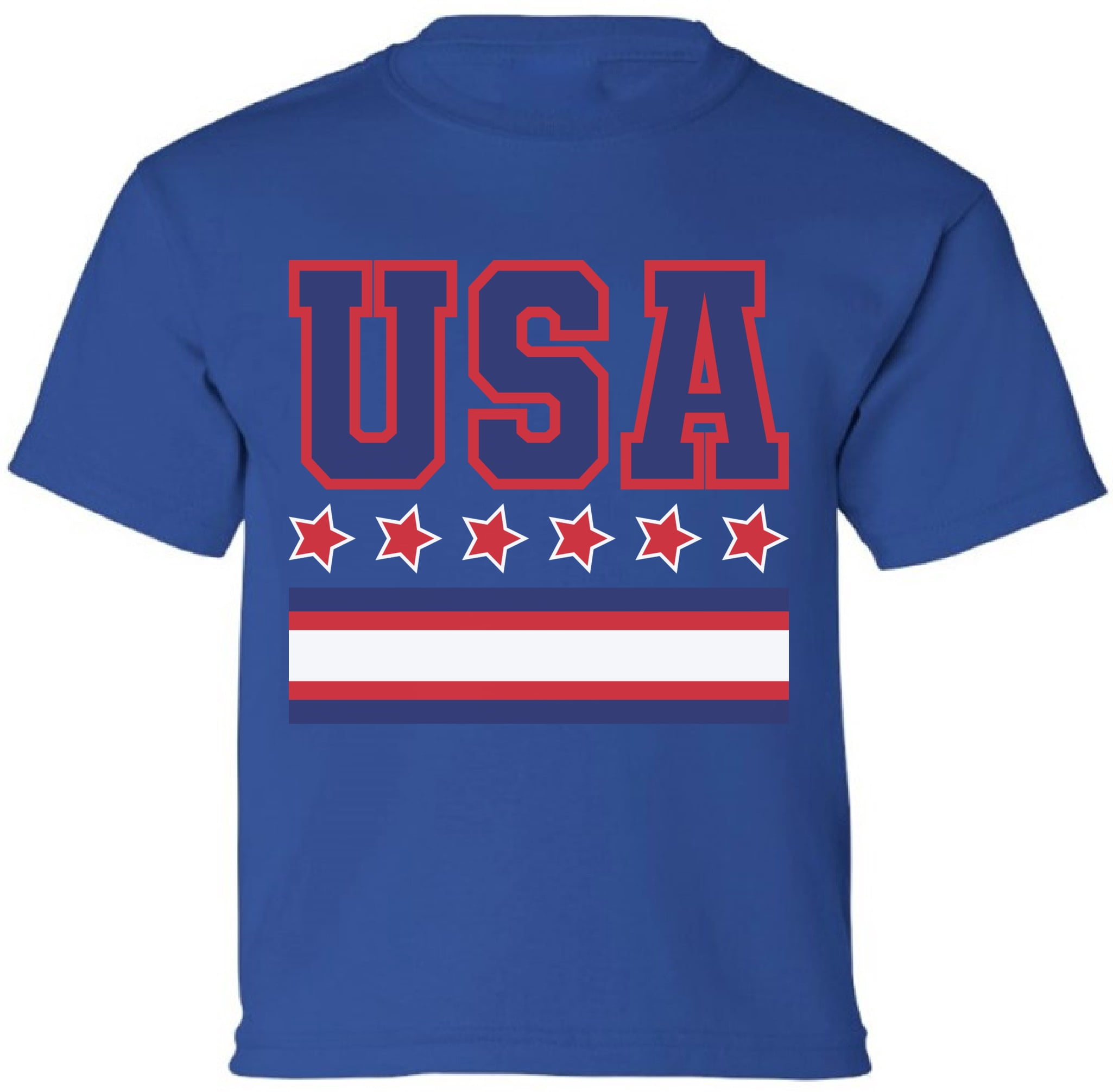 American Flag Shirts for Kids Boys Girls - Age 6 to 15 Years Old - USA Graphic 4th of July Tee