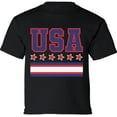 thumbnail image 1 of American Flag Shirts for Kids Boys Girls - Age 6 to 15 Years Old - USA Graphic 4th of July Tee, 1 of 2