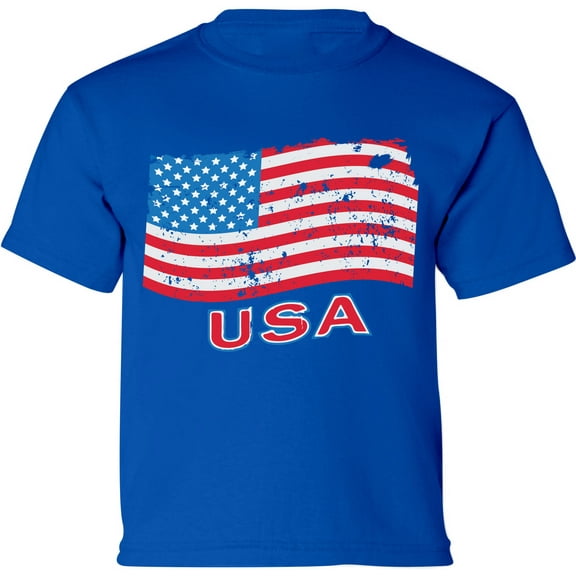 American Flag Shirts for Toddler Boys Girls - 2T 3T 4T 5/6 USA Graphic Tee