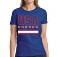thumbnail image 1 of American Flag Shirts for Women - USA Graphic 4th of July Tee, 1 of 2
