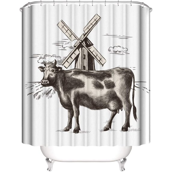 American Flag Shower Curtain 72" x 72" with 12 Hooks, Fabric Waterproof Bathroom Curtains, USA Bald Eagle Stars and Stripes Flag Hippie Independence Day Fourth of July