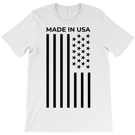 American Flag, Simple Bold Patriotic National Pride Graphic - Limited Edition G19864 Unisex T-Shirt, Up to Size 5XL