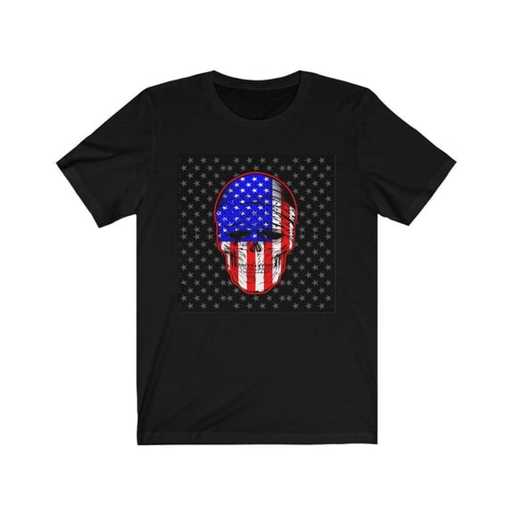 American Flag Skull Patriotic TShirt