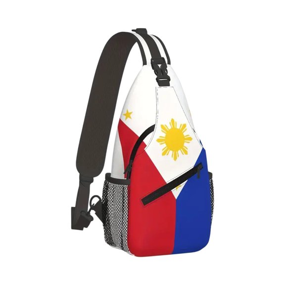 American Flag Sling Backpack Chest Bag, Crossbody Shoulder Bag, Gym Cycling Travel Hiking Daypack for Men Women