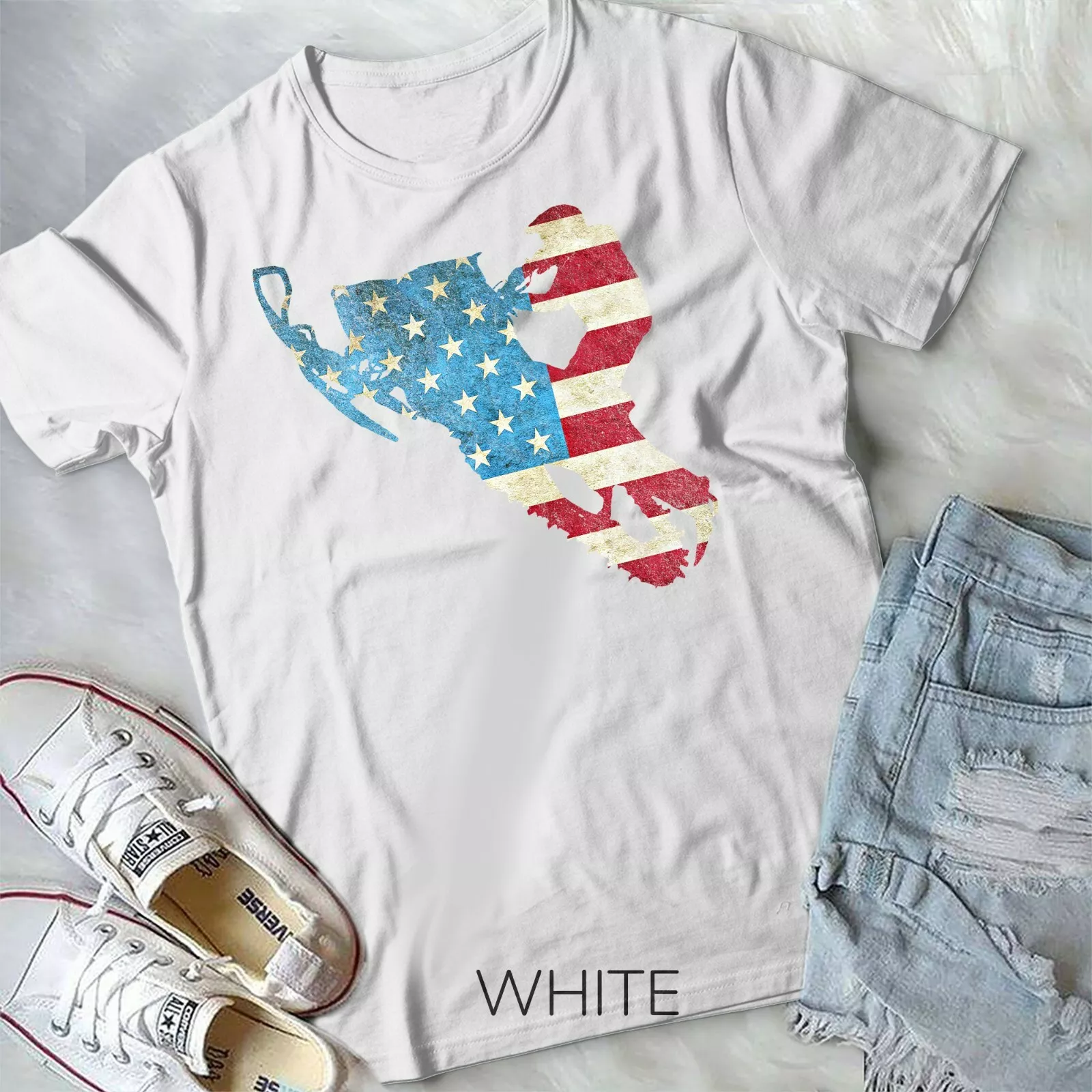 American Flag Snowmobile Winter Snowmobiling Tshirt, Unisex Up To