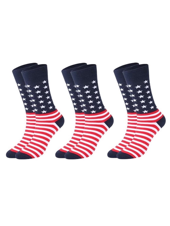 American Flag Socks For Men Or Women 4th July Middle Socks Star And Stripe Patriotic Freedom Day Gifts
