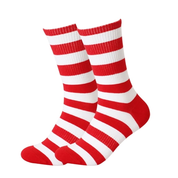 American Flag Socks Mens Dress Socks Funny Crazy Novelty Business Wedding Crew Groomsman President Sock Red One Size