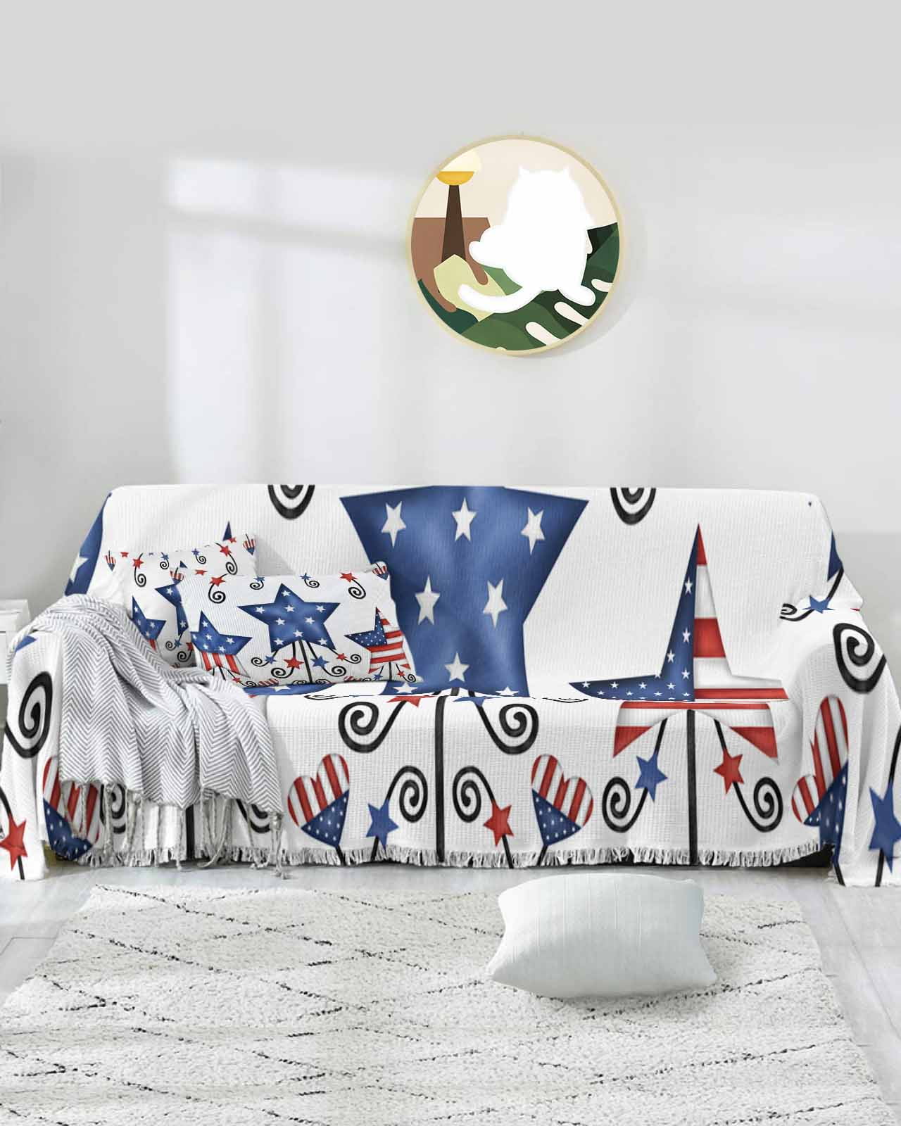 America Pride Quilted Sofa Cover NCU0NXD1636