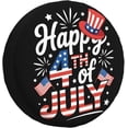 thumbnail image 1 of American Flag Spare Tire Covers July 4th Weatherproof Wheel Protectors USA Independence Day Patriotic Wheel Covers Universal Fit for Trailer Rv SUV Truck Travel Trailers Camper, 1 of 10