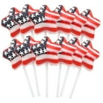 thumbnail image 1 of American Flag Star Lollipops, 4th of July Candy, 12 Count Box, 14.1 Ounces, 1 of 7