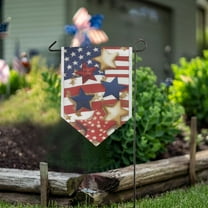 American Flag Stars Garden Flag 18" x 12.5" Double Sided Yard Lawn Outdoor Decor Small Yard Flags