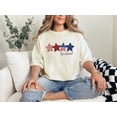 thumbnail image 1 of American Flag Stars Shirt,4th of July Womens Shirt,Red White Blue Patriotic Stars Shirt,Fourth of July Gift,Independence Day, 1 of 5