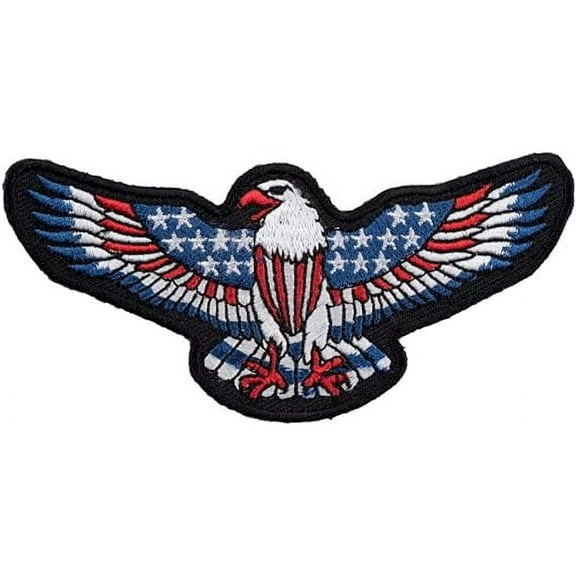 American Flag Stars & Striped Eagle Patch, Red.blue, white Patriotic Patches