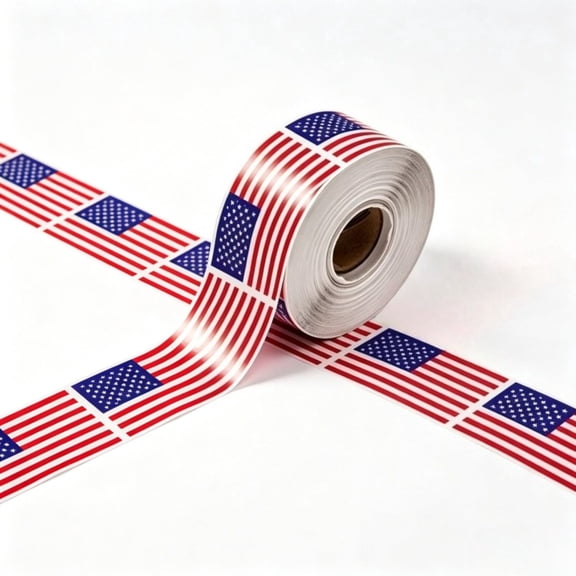 American Flag Stickers 250 Pcs Patriotic 4th of July for Memorial Day Parade Party