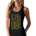thumbnail image 1 of American Flag Sunflower Tstars Women's Racerback Tank Top - Patriotic 4th of July Summer Top - Ideal Independence Day Gift for Sunflower Lovers - Women's Summer Apparel - XX-Large Black, 1 of 5