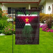 American - Surinamese Suriname US Friendship Forever July 4 Decoration Garden Flag, Double-Sided Outdoor Yard Decor 11.5 x 17.5 Inch