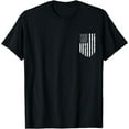 thumbnail image 1 of American Flag T-Shirt USA Pocket US Flags Gift Top Tee, 1 of 4
