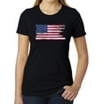 thumbnail image 1 of American Flag T-shirt, Patroitic Shirts, Graphic T-shirts for Women - Black MH200WPATRIOT S3 XS, 1 of 3