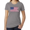 thumbnail image 1 of American Flag T-shirt, Patroitic Shirts, Graphic T-shirts for Women - Heather Grey MH200WPATRIOT S3 L, 1 of 3