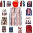 thumbnail image 1 of American Flag Table Runner 72"x13", Patriotic Stars and Stripes Pattern Table Runner for 4th of July, Memorial Day, National Holidays, Perfect for Home, Party, Kitchen, Mantel, Dining Decorations, 1 of 7