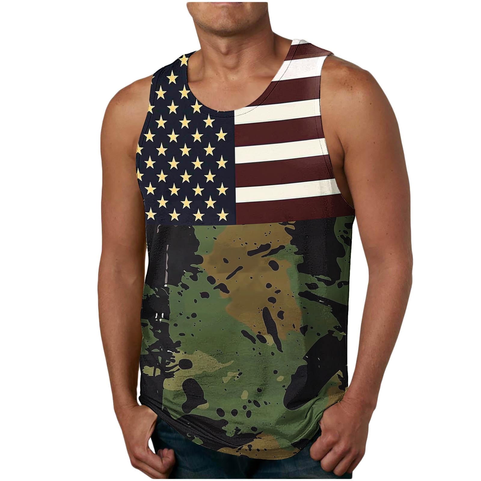Tank Top - Anzac Day Mens Tank - Poppy Flowerss Dot Painting