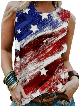  Adugen Origei American Flag Women's Tank Top Shirts