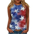 thumbnail image 1 of American Flag Tank Tops Womens Plus Size Patriotic Sleeveless Shirts Teen Girls Fashion 4th of July Outfits Tie Dye USA Flag Star Stripes Tanks Top Independence Day Blouses Summer Vacation Clothes, 1 of 5