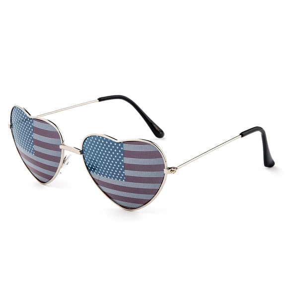 American Flag Team USA Patriotic Design Metal Shades Party Props Decoration USMNT USWNT Heart