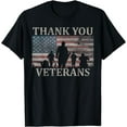 thumbnail image 1 of American Flag Thank You Veterans Military Appreciation T-Shirt, 1 of 4