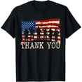 thumbnail image 1 of American Flag Thank you Veterans Proud Veteran T-Shirt, 1 of 3