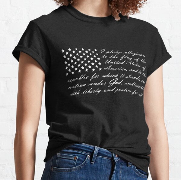 American Flag The Pledge Classic T-Shirt - Walmart.com