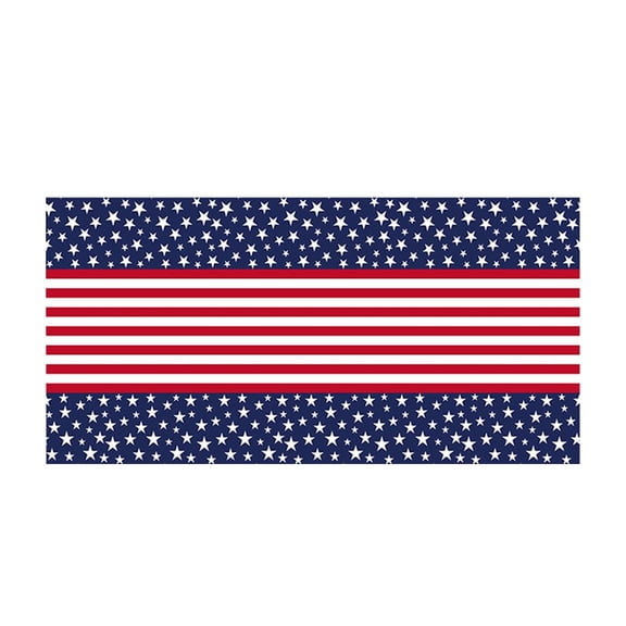 American Flag Themed Party Decor, Patriotic Party Decorations Tablecloth, 108" x 54"