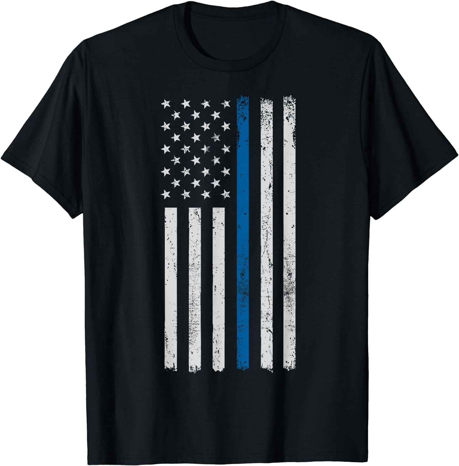 American Flag Thin Blue Line Police Support Lives Matter US T-Shirt ...