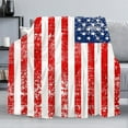 thumbnail image 1 of American Flag Throw Blanket Warm Eagle Flannel Fleece Blanket for Couch, Super Soft Fuzzy Throws Fashion Decorative Plush Fleece Blanket for Sofa Bed Office(50 x 60 in, American Flag & Eagle), 1 of 5
